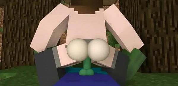  Porno animation (Minecraft sex Zombie and Girl)by DOLLX